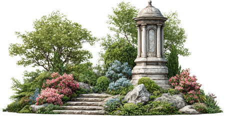 Scatter in our garden of remembrance